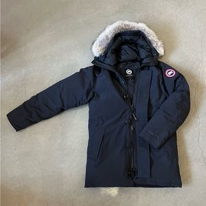 Canada Goose Men's Chateau Parka w/ Removable Fur Trim - Dark Navy - Large